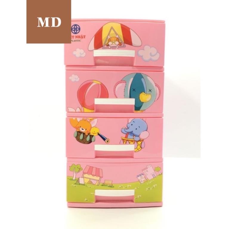 Tủ mini 3 tầng, 4 tầng nhựa Việt Nhật. Tủ kitty nhựa Việt Nhật
