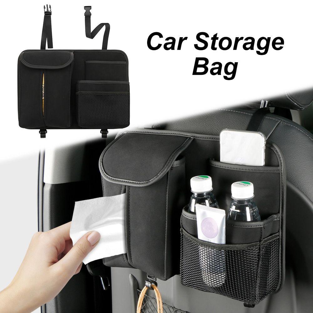 Túi Lưới Đựng Đồ Đa Năng Chống Trượt Gắn Lưng Ghế Xe Hơi