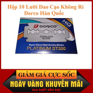 Hộp 10 lưỡi dao cạo hàn quốc