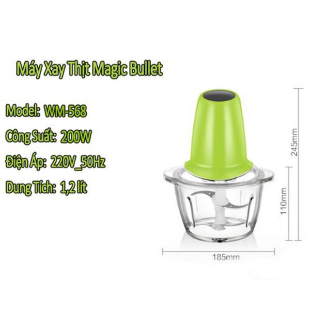 Máy Xay Thịt Magic Home 1.2lít