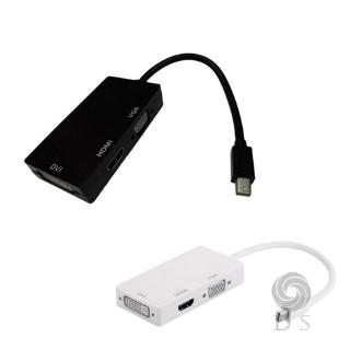 Cáp Chuyển Đổi 3 Trong 1 Mini Display Port Sang Dvi Vga Hdmi Tv Cho Apple Imac Macbook Surface Pro 3 / 4
