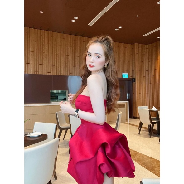 Đầm suông bí cúp ngực