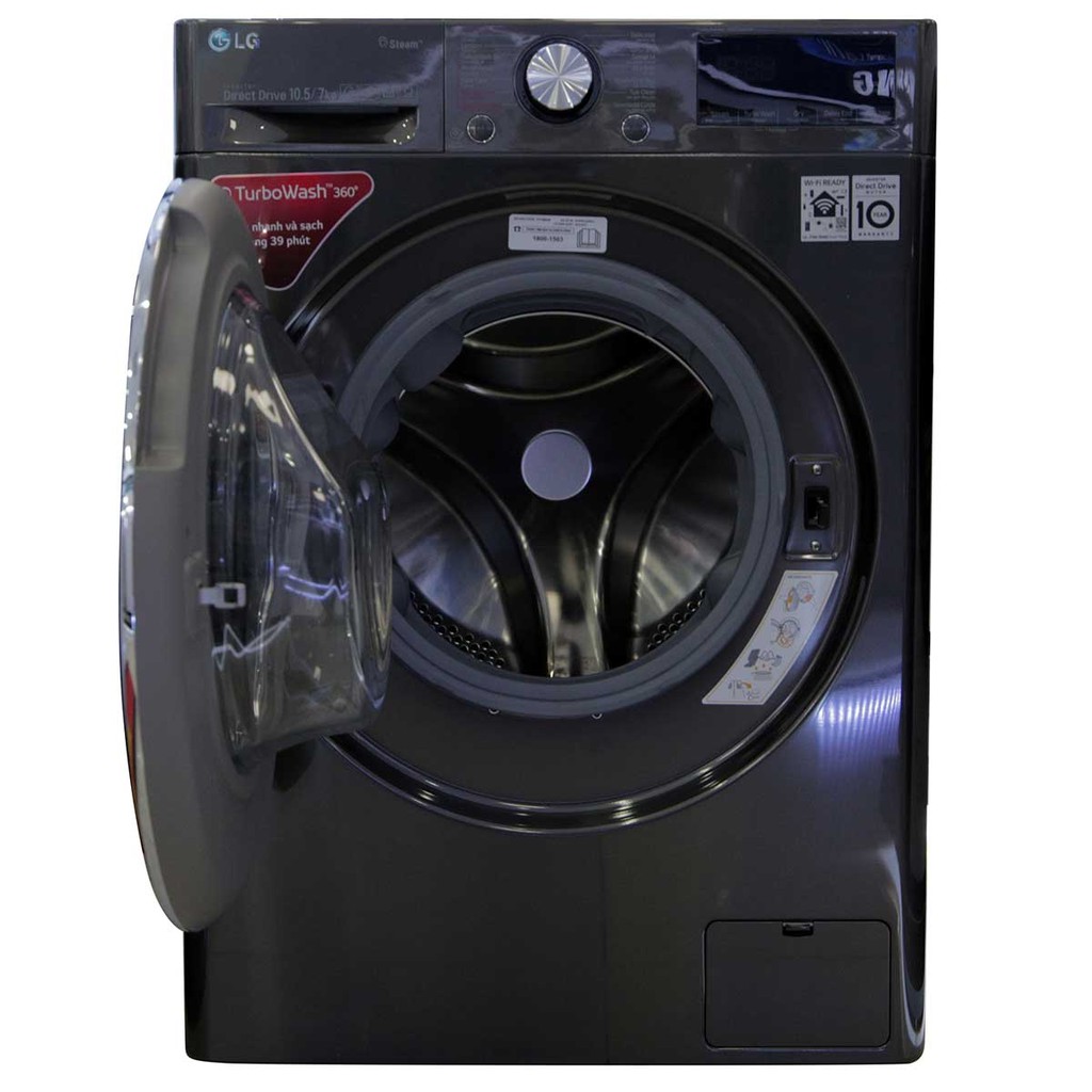 Máy giặt sấy LG Inverter 10.5 kg FV1450H2B (SHOP CHỈ BÁN HÀNG TRONG TP HCM)