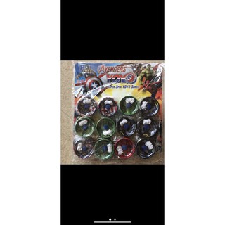 sỉ vỉ yoyo sắt hình avenger (vỉ 12 cái)