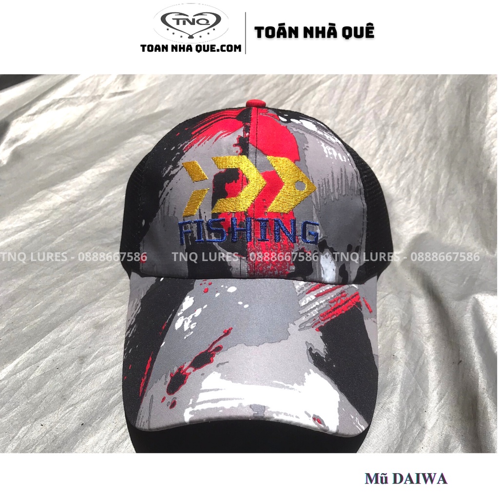 Mũ lưỡi trai Daiwa đội đi câu TNQ LURES - TOÁN NHÀ QUÊ ( Giao màu ngẫu nhiên )