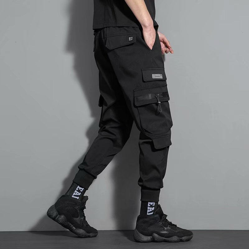 Quần Legging Phối Nhiều Túi Phong Cách Hip Hop Cá Tính Cho Nam