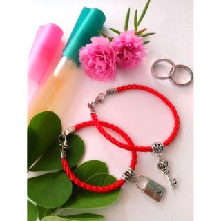 Vòng tay cặp đôi chìa khóa + ổ khóa (2)