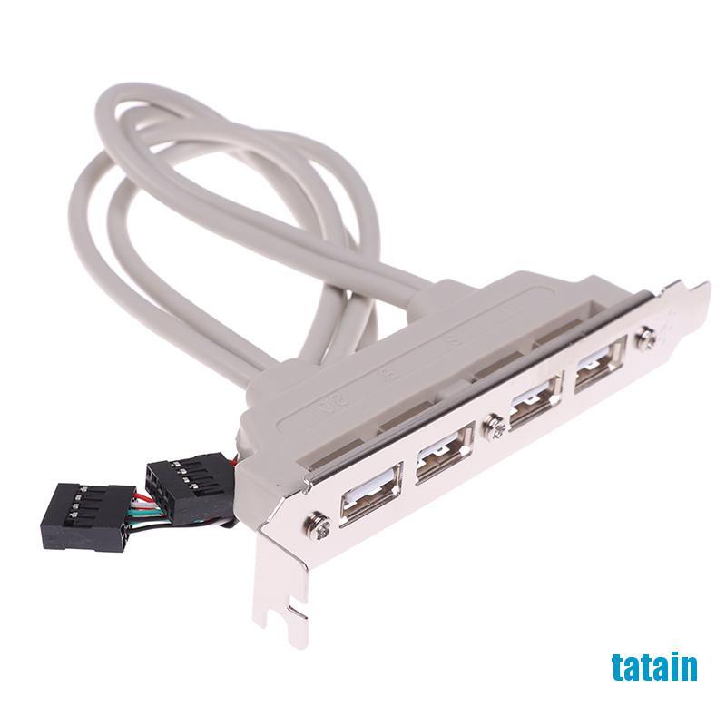 Dây Cáp Nối Dài 4 Cổng Usb 2.0 Sang 9 Pin Cho Bảng Điều Khiển Pc