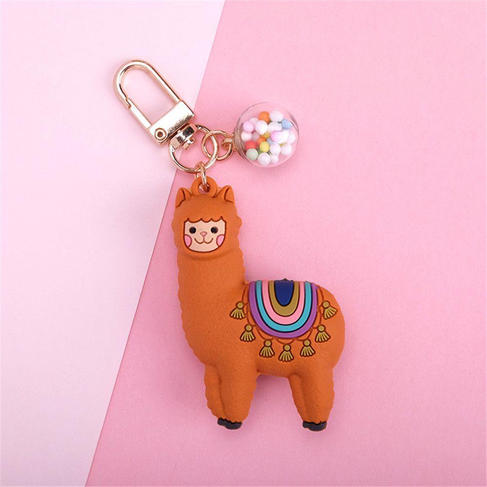 RAINBOW Móc Khóa Hình Lạc Đà Hoạt Hình Dễ Thương