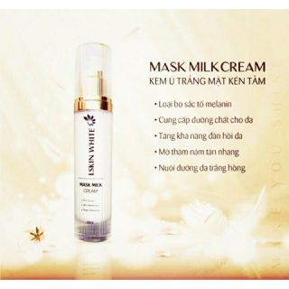 Ủ trắng da mặt kén tằm Lskin White. Combo 2 chai