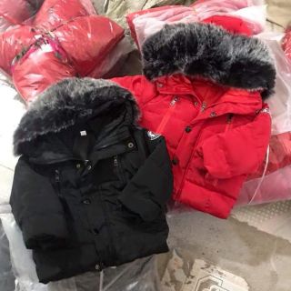 áo phao cổ lông chất nhẹ mềm mặc ấm lắm lạnh cỡ nào bé chỉ cần 1 áo mỏng bên trong cùng áo phao cổ lông là đủ cho con ca