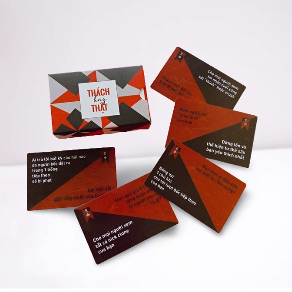 Bộ bài Drinking Game Thách hay thật “Truth or Dare” Thẻ Bài BoardGame