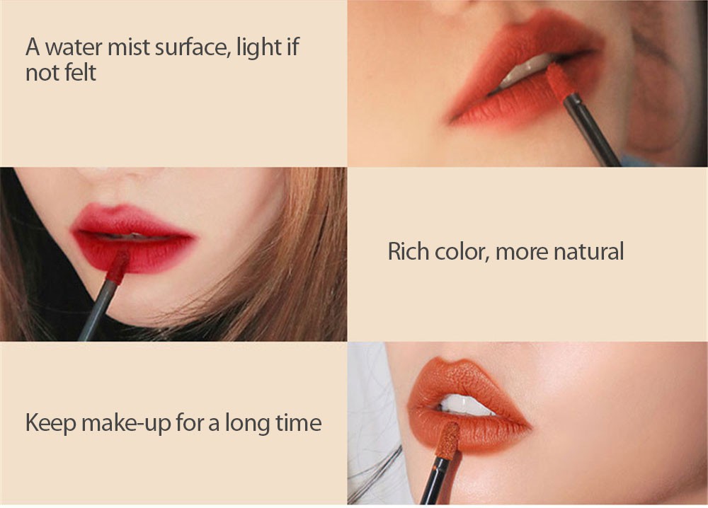 (Hàng Mới Về) Son Môi Dạng Lỏng Lên Màu Lì Đẹp Chống Dính Cốc Lâu Trôi | BigBuy360 - bigbuy360.vn