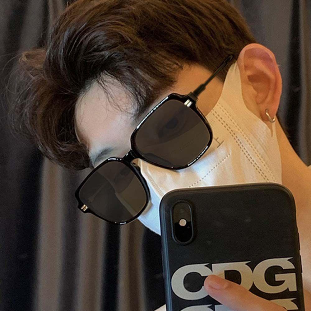 Kính Mát Gọng Vuông Lớn In Họa Tiết Da Báo Thời Trang Hàn Quốc Cho Nữ