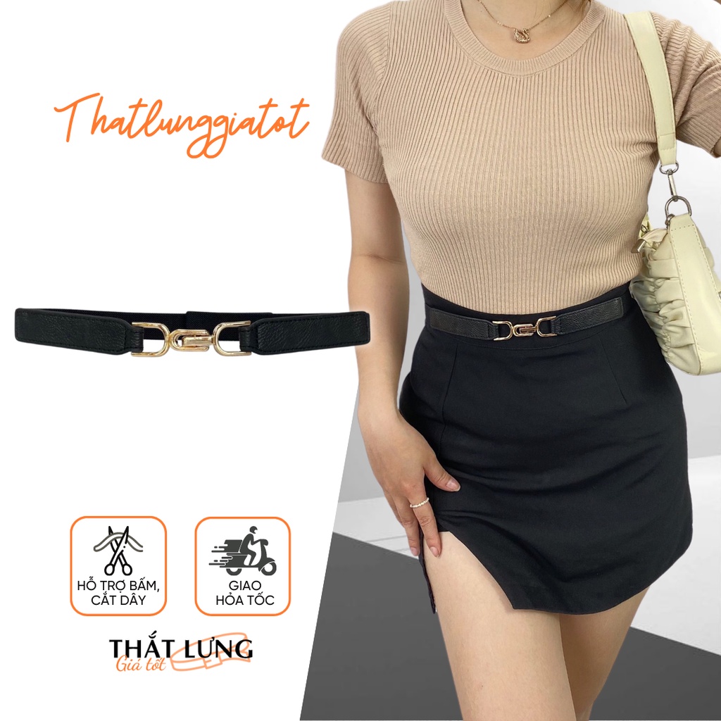 Đai váy bản nhỏ đơn giản phối đầm, áo vest 2cm DV095 - Thắt Lưng Giá Tốt