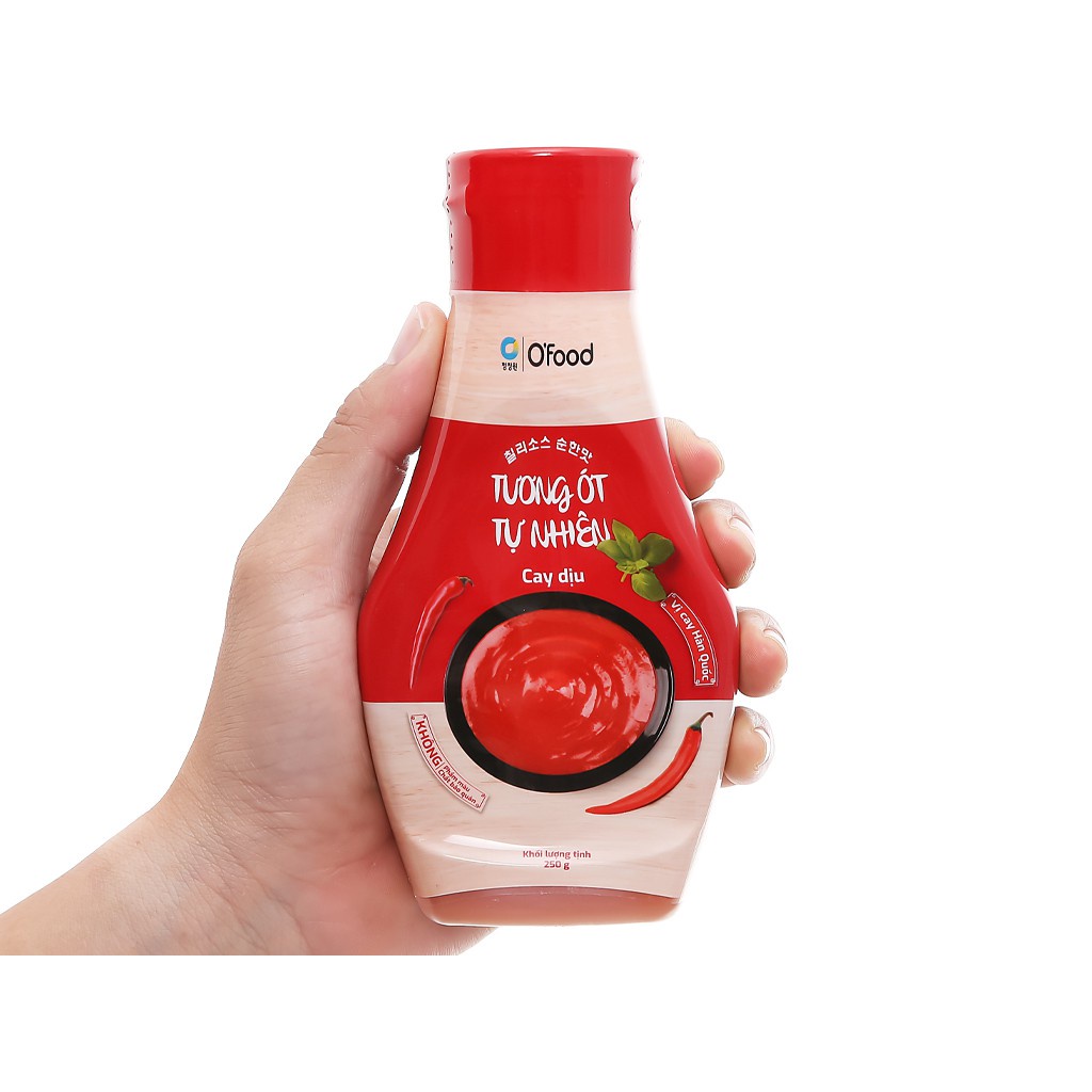 Tương ớt tự nhiên Ofood 250g Kết Hợp Giữa ớt tự nhiên Việt Nam Với Ớt gochujang Hàn Quốc