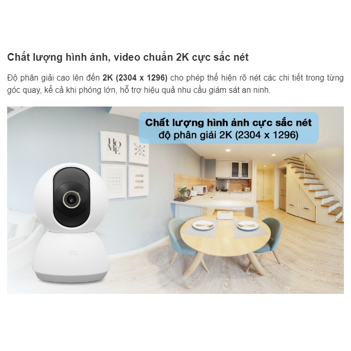 Camera Xiaomi 360 Full 2K | Camera xiaomi 1080P bản Quốc tế đàm thoại 2 chiều - mihoanggia | BigBuy360 - bigbuy360.vn