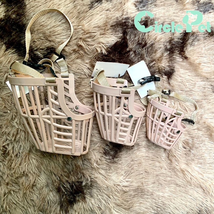 Rọ Mõm Cho Thú Cưng Pian Pian Nhiều Kích Cỡ Chất Liệu Nhựa Dẻo Cao Cấp Bền Lâu - Circle Pet