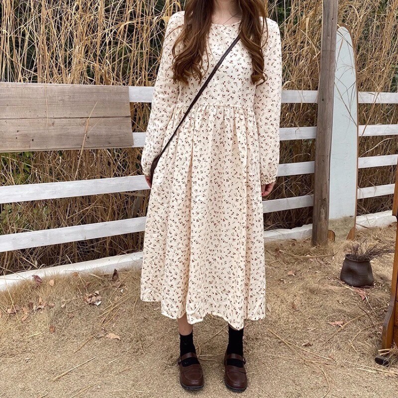 VÁY BABY DOLL, HOA NHÍ DÁNG DÀI, TAY PHỒNG TIỂU THƯ | BigBuy360 - bigbuy360.vn