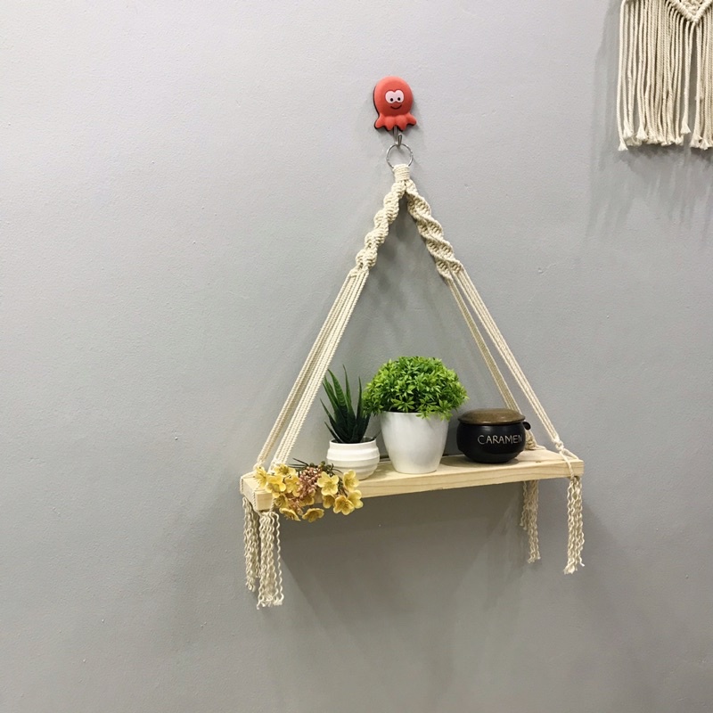 KỆ GỖ TRANG TRÍ HOẠ TIẾT - KỆ GỖ MACRAME