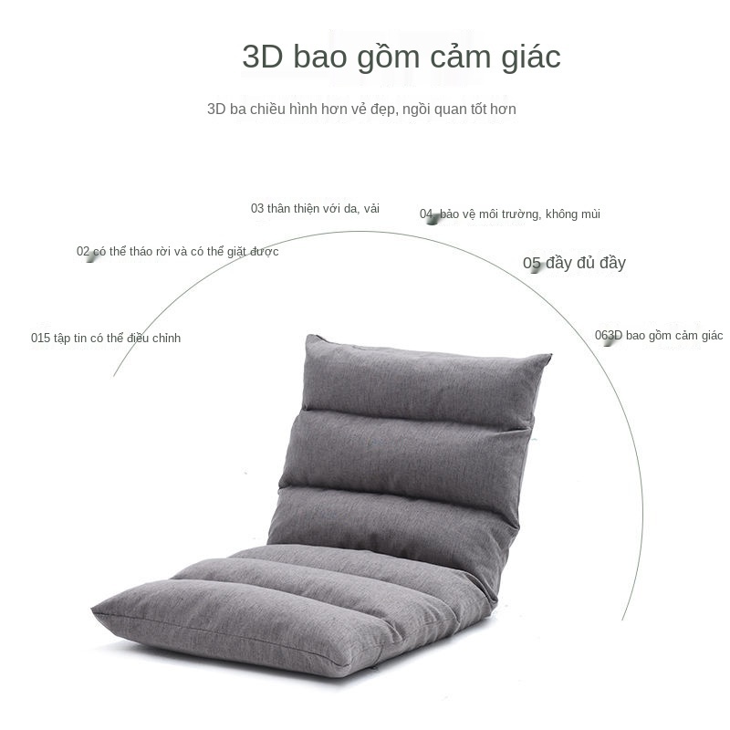 Ghế sofa lười tatami phòng ngủ ghế gấp đơn