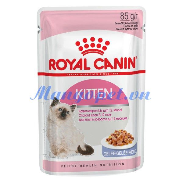 Pate Royal Canin - Kitten (Jelly) Gói 85Gr Cho Mèo Con