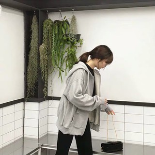 Áo khoác nỉ Hoodie nữ có mũ Ulzzang Hàn Quốc (ORDER)