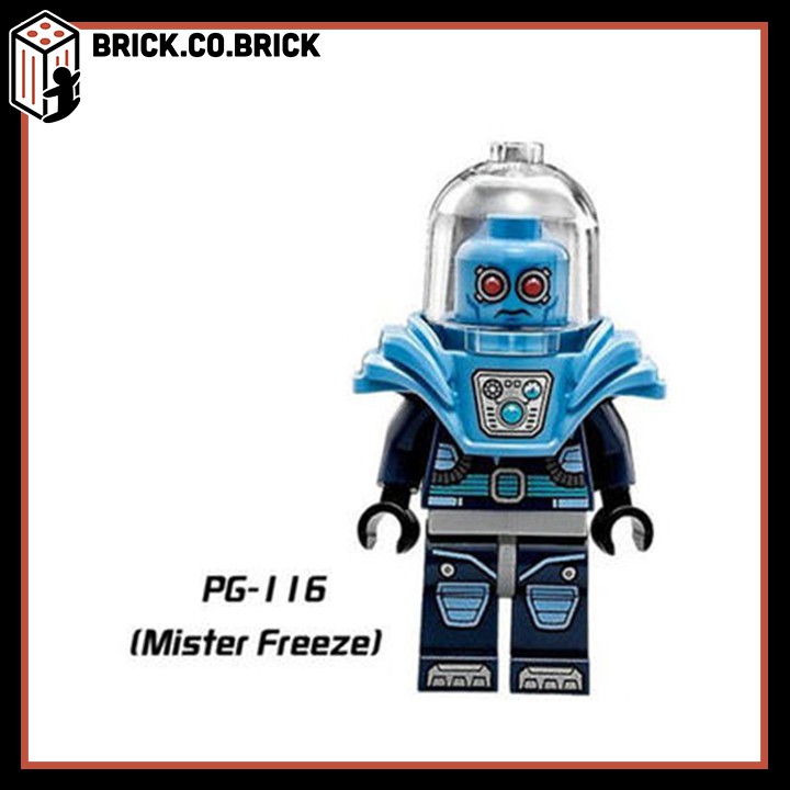 Non Lego Super Hero Batman Movie Đồ Chơi Lắp Ráp Siêu Anh Hùng Zebra Man Alfred Mister Freeze Gordon Magpie Mayor PG8039