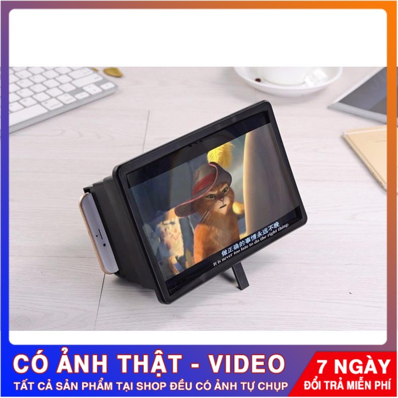 Kính Phóng Đại 3D Màn Hình Điện Thoại F2 New Hình Ảnh Sống Động