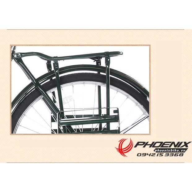 Xe đạp Phượng hoàng cổ bưu chính ZA-42 phanh đũa 2022