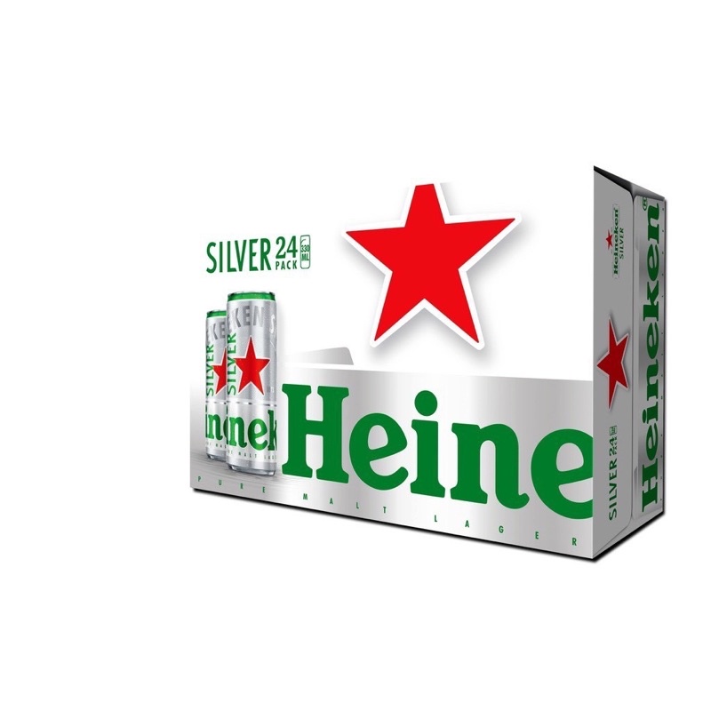 BIA HEINEKEN BẠC 24 lon (date 04/2022)