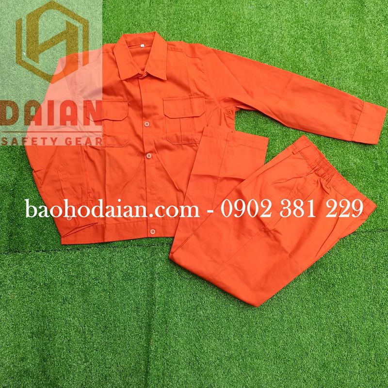 Quần áo công nhân vải kaki xi thấm hút mồ hôi - 2 màu lựa chọn