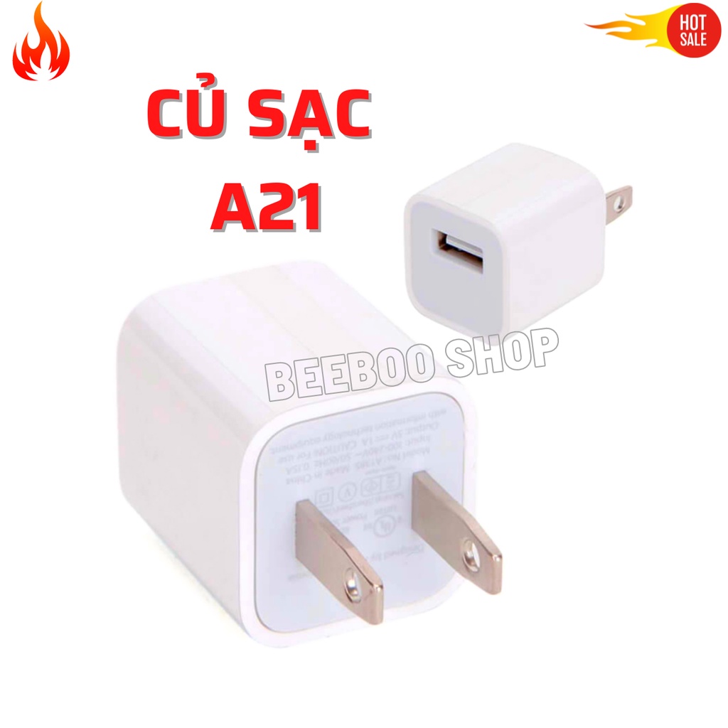 Bộ Củ sạc Iphone A21 cao cấp - có kèm dây sạc iphone hỗ trợ sạc nhanh-ổn định nguồn điện,tuổi thọ cao-Bảo hành 12 Tháng.