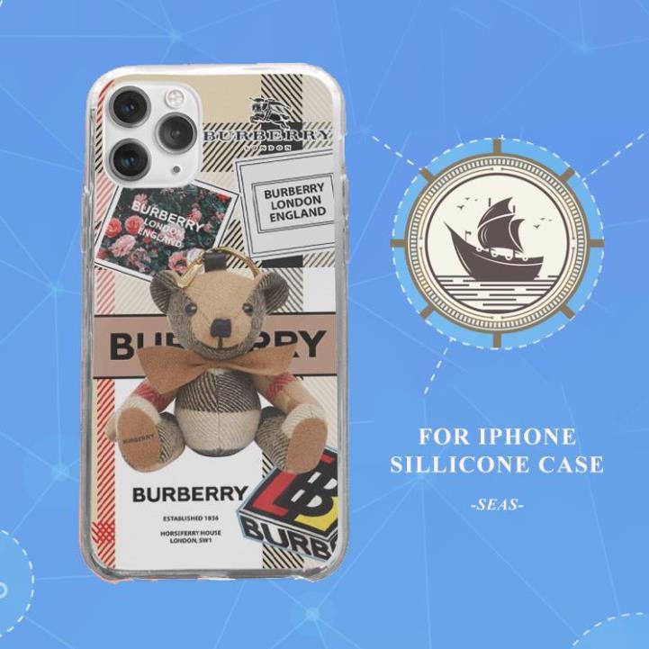 Ốp lưng iphone Gấu bông BURBERRY dành cho Iphone 6 7 8 Plus X Xr 11 12 Pro Max JC20200800022