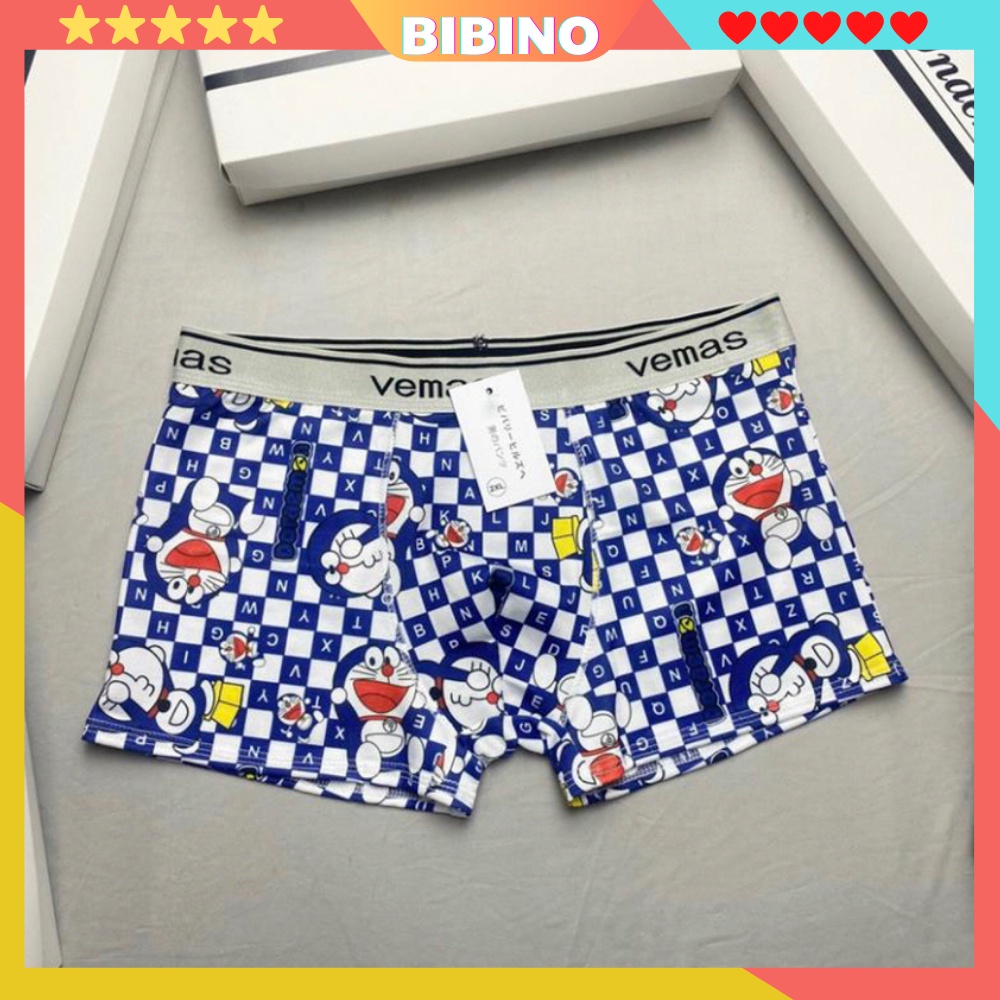 Quần sịp nam in hình boxer đùi vải thun lạnh mềm mịn co dãn bốn chiều cao cấp thoáng mát BIBINO Quần lót nam in hình