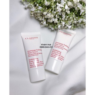 [30ml] Kem tẩy da chết Body Clarins exfoliating body scrub for smooth skin