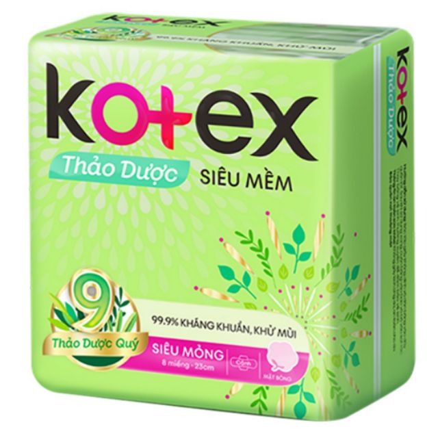 (Sale) Băng vệ sinh Kotex thảo dược