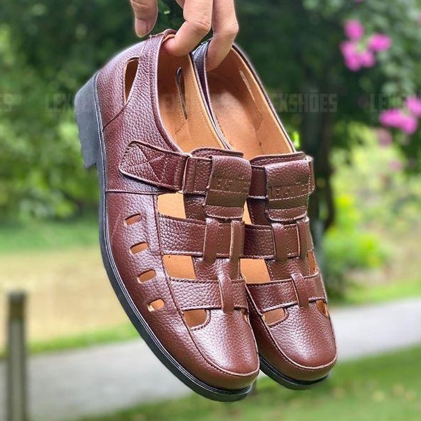 Giày nam trung niên LEXSHOES giày da bò LEX07 cao cấp bảo hành 1 năm