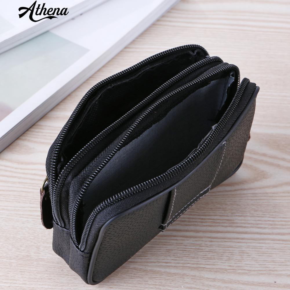 Túi đeo hông giả da 2 ngăn thời trang nam | BigBuy360 - bigbuy360.vn