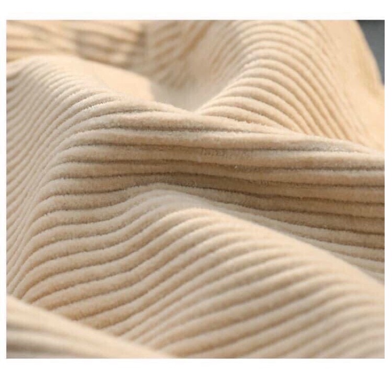 Quần ống rộng nữ Ulzzang Chất Nhung Tăm Xuất Hàn, Cạp Cao Khoá Trước Siêu Xinh