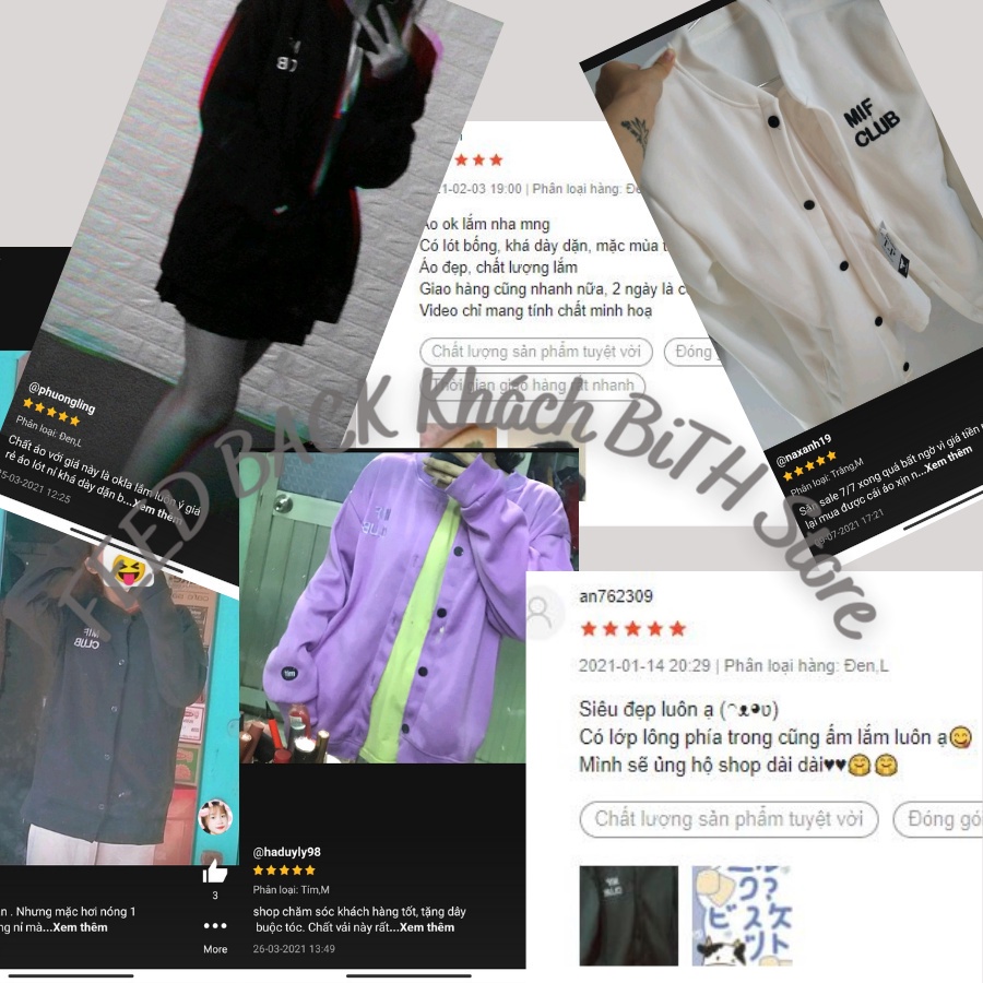 [VIDEO THẬT] Áo Khoác CardiGan Nỉ Bông Cao Cấp thêu MIF CLUB siêu xinh