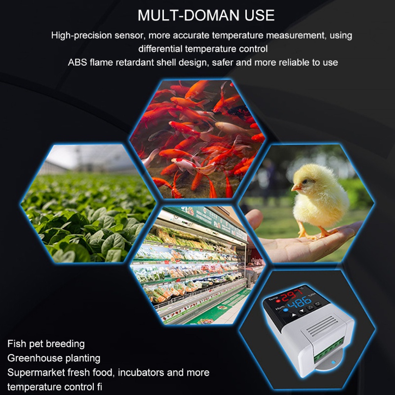 Bộ Điều Khiển Nhiệt Độ / Độ Ẩm Ac 110v 220v Cho Máy Ấp Trứng