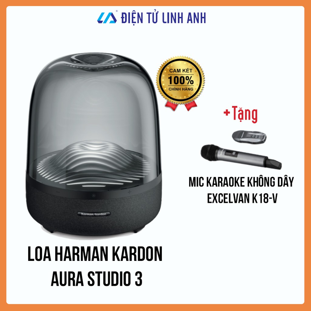 Mua kèm Loa Bluetooth Harman Kardon AURA STUDIO 3 + tặng míc Excelvan K18v - Hàng chính hãng