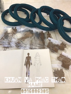 50k/ khuôn vẽ phác thảo Dáng 1