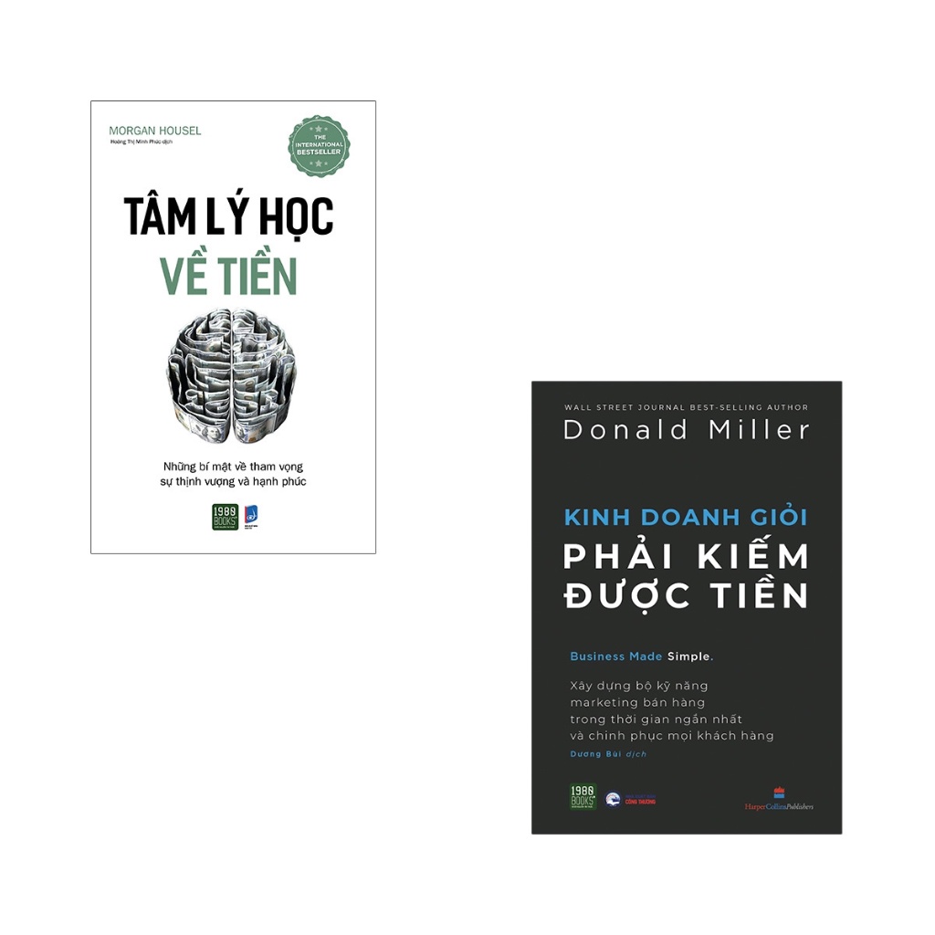 Sách - Combo 2 Quyển : Tâm Lý Học Về Tiền + Kinh Doanh Giỏi Phải Kiếm Được Tiền