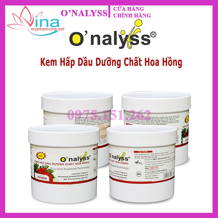 Kem Hấp Dầu Onalyss Hương Hoa Hồng 1000g
