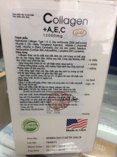 Viên uống đẹp da Collagen AEC