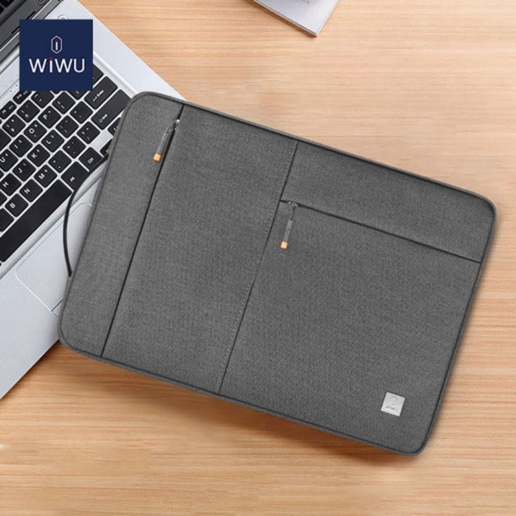 Bao vải Macbook, Laptop chống va đập nhiều ngăn tiện lợi chính hãng Wiwu Alpha  12inch 13inch 14inch 15inch 16inch WW005