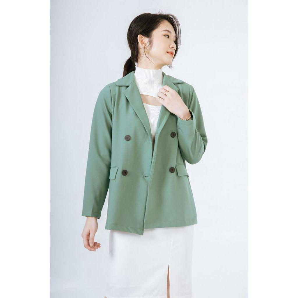 Áo Blazer Nữ 𝐂𝐂𝐇𝐀𝐓 2 Lớp Kèm Nắp Túi Trước Dáng Suông Phong Cách Trẻ Trung Thanh Lịch 10EDS0008ST | BigBuy360 - bigbuy360.vn