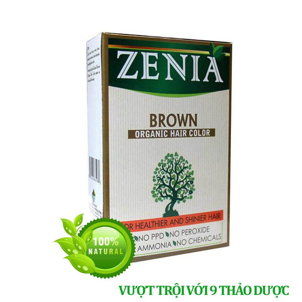 [Màu nâu 100g] Bột lá nhuộm tóc 100% thảo dược tự nhiên (lá móng henna, lá chàm indigo + 7 thảo dược) | BigBuy360 - bigbuy360.vn